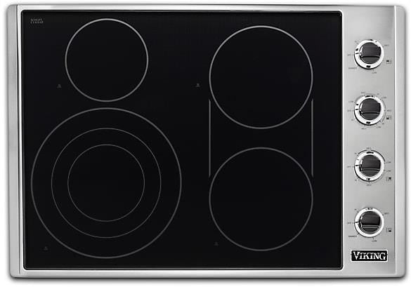 Viking 5 Series VECU53014BSB 30" Electric Cooktop QuickCook™ Surface Elements