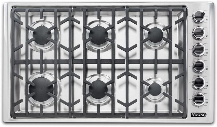 Viking 5 Series VGSU53616BSS 36" Professional 6 Burners Gas Cooktop 2021 Model