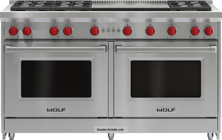 NIB Wolf GR606DGLP 60" 4.4 cu.ft 6 Sealed Burners Pro-Style Gas Range