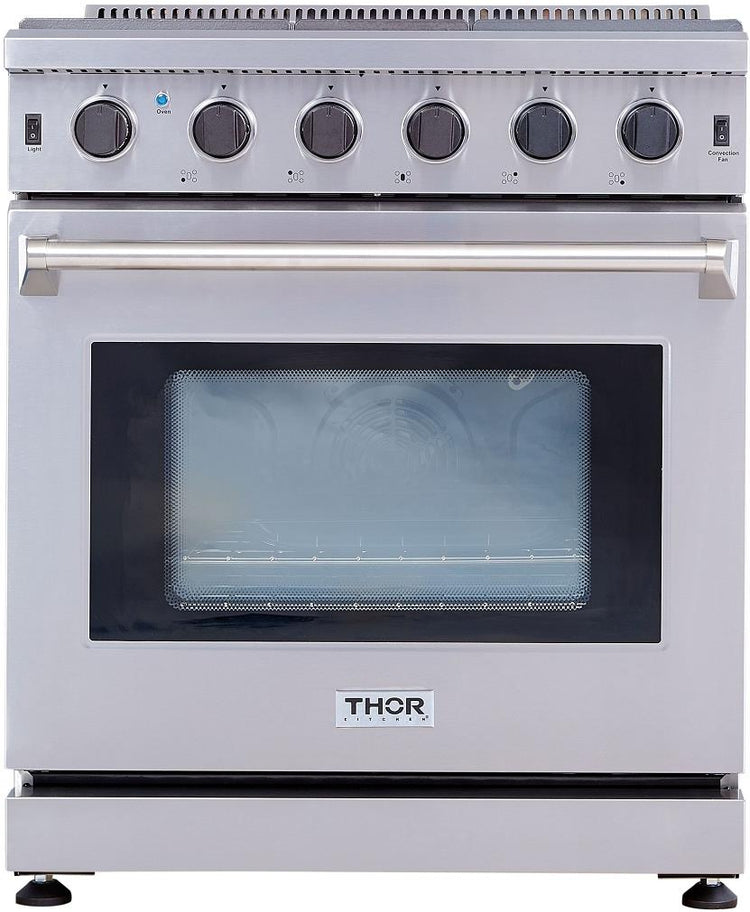 Thor Kitchen LRG3001U 30 Inch Freestanding Gas Range Stainless Steel