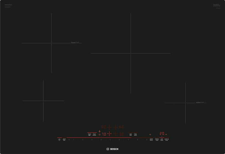 Bosch 800 Series NIT8060UC 30" Induction Smart Cooktop with 4 Elements