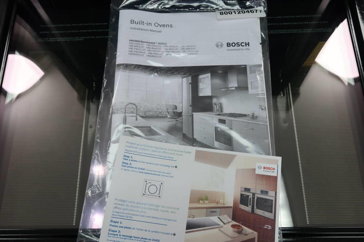 Bosch Benchmark 30" 14 Modes Double Electric Wall Oven HBLP651UC