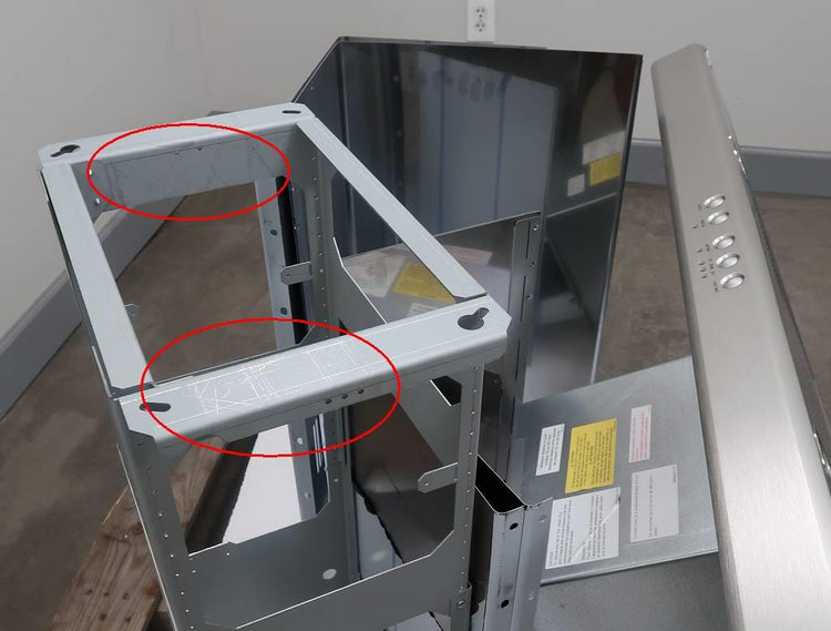 Thermador 42" low Profile Island Mount Chimney Hood+1000 CFM Blower HPIN42HS