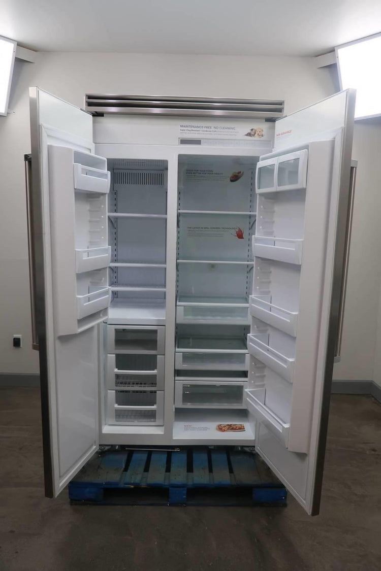 Viking 5 Series 19 42" 25.3 cu.ft Built-in Side by Side Refrigerator VCSB5423SS