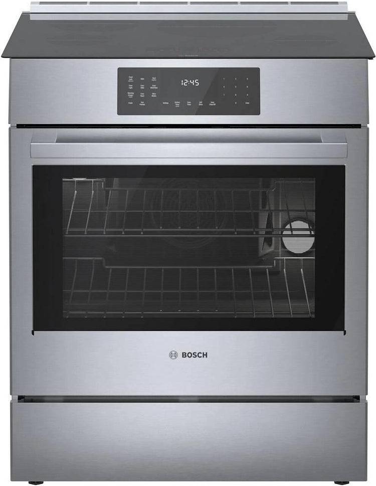 Bosch 30" Stainless 4.6 Cu.Ft. Slide In 800 Series Induction Range HII8057U