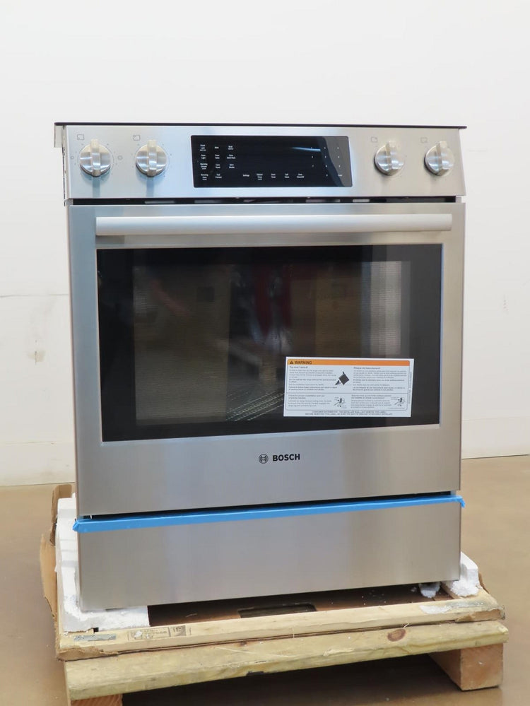 Bosch 800 Series HEI8056U 30" Warming Zone Slide-In Electric Range Full Warranty