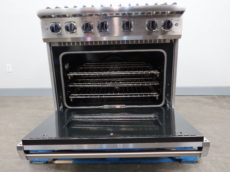 Viking 5 Series 36" Stainless Steel 2021 Pro flow Pro-Style Gas Range VGR5366BSS