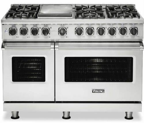 Viking Professional 5 Serie 48" Freestanding 2022 Stainless Gas Range VDR5486GSS