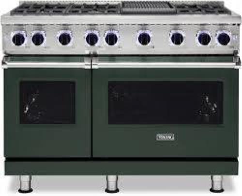 Viking 7 Serie 48" Pro-Style 2021 Black forest Green N. Gas Range VGR74826GBF