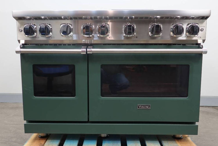 Viking 7 Serie 48" Pro-Style 2021 Black forest Green N. Gas Range VGR74826GBF
