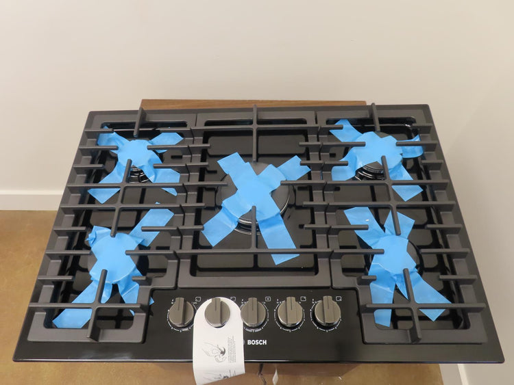 NIB Bosch 800 Series NGM8049UC 30 Inch Built-In Black Gas Cooktop Full Warranty