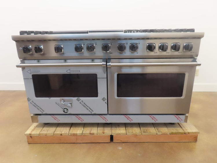 Viking 5 Series VDR5606GQSS 60" Stainless Professional Dual Fuel Range 2022Model
