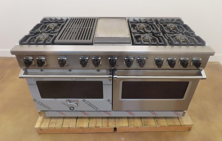Viking 5 Series VDR5606GQSS 60" Stainless Professional Dual Fuel Range 2022Model