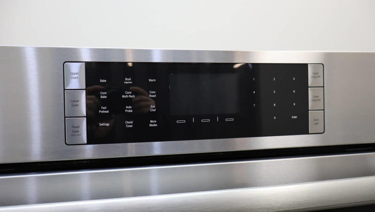 Bosch 30" 4.6 cu.ft 14 Mode SS Double Electric Benchmark Wall Oven HBLP651UC