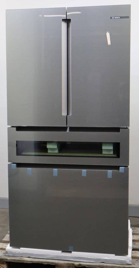 Bosch 36" 800 Series 20.5 Cu. Ft 4 French Door Smart SS Refrigerator B36CL81ENG