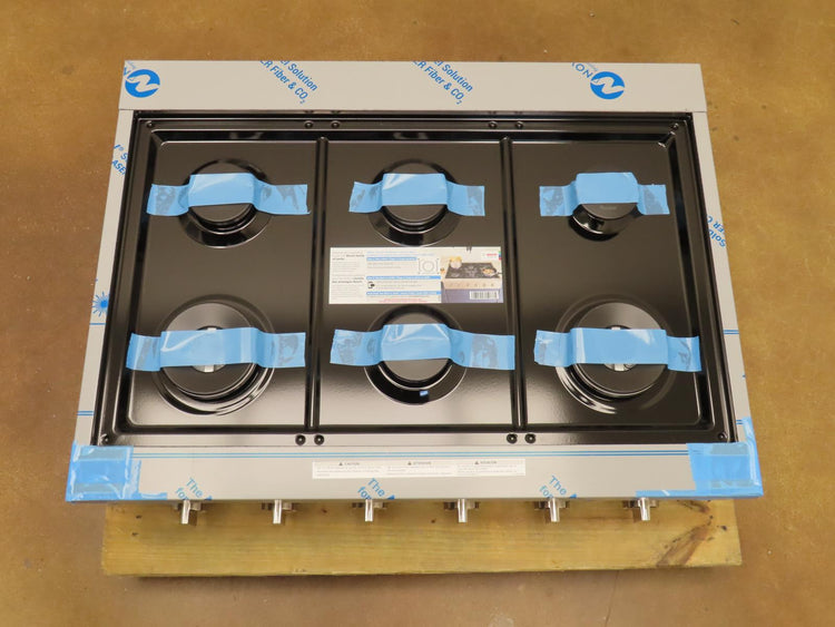 Bosch 800 Series RGM8658UC 36" 6 Sealed Burners Slide-In Gas S.Steel Rangetop