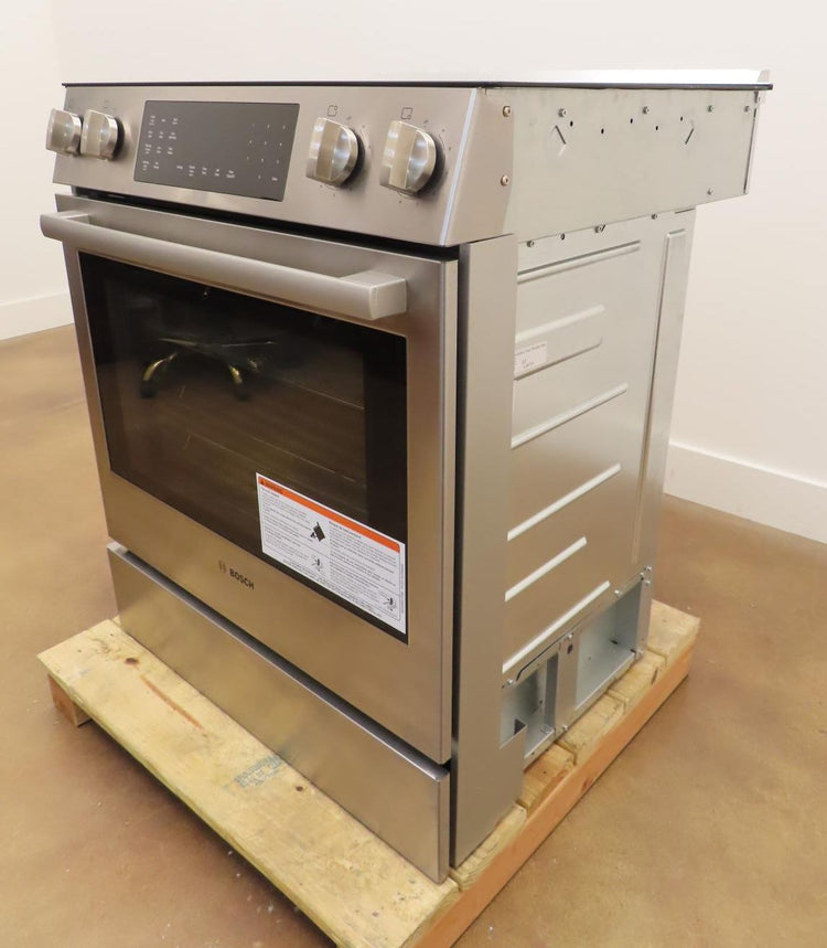 Bosch 800 Series HEI8056U 30" Warming Zone Slide-In Electric Range Pictures