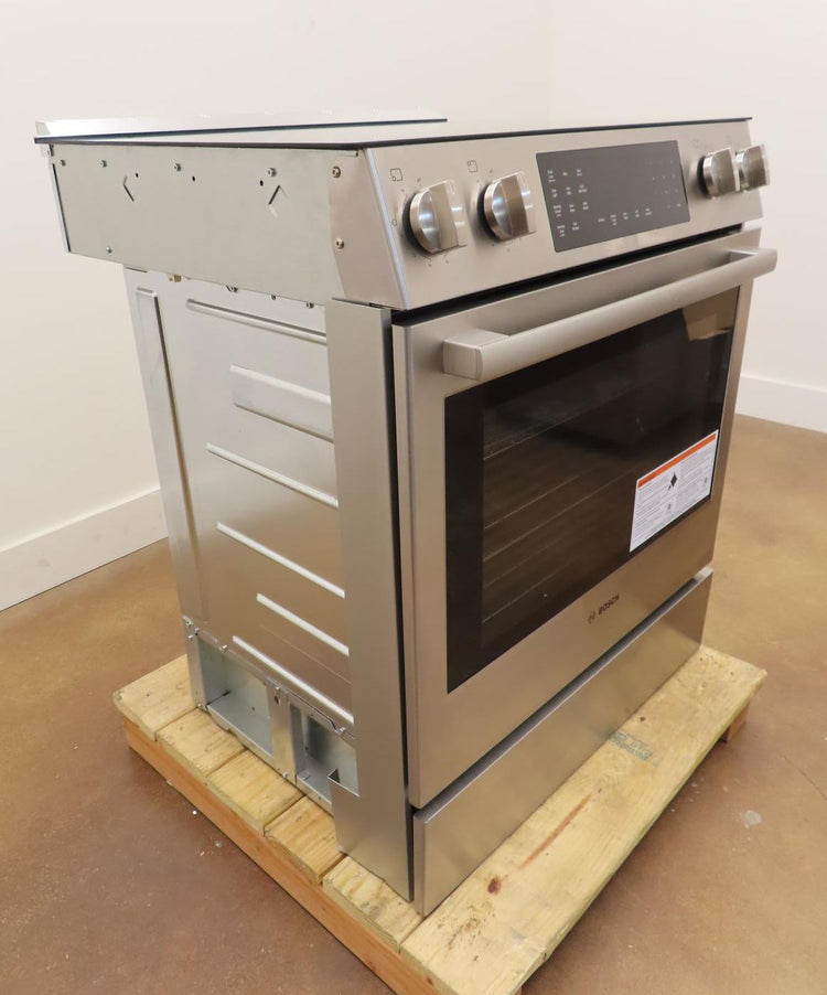 Bosch 800 Series HEI8056U 30" Warming Zone Slide-In Electric Range Pictures