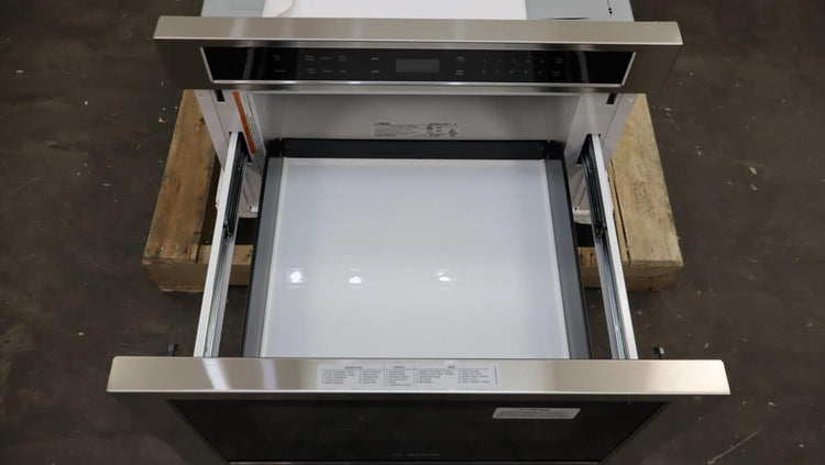 NIB Bosch 800 Serie 24" Touch Control 950W Built-in Microwave Drawer HMD8451UC