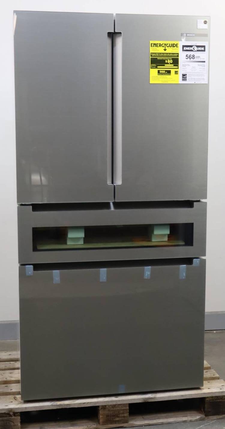 Bosch 36" 20.5 Cu. Ft 800 Series 4 French Door Smart SS Refrigerator B36CL81ENG