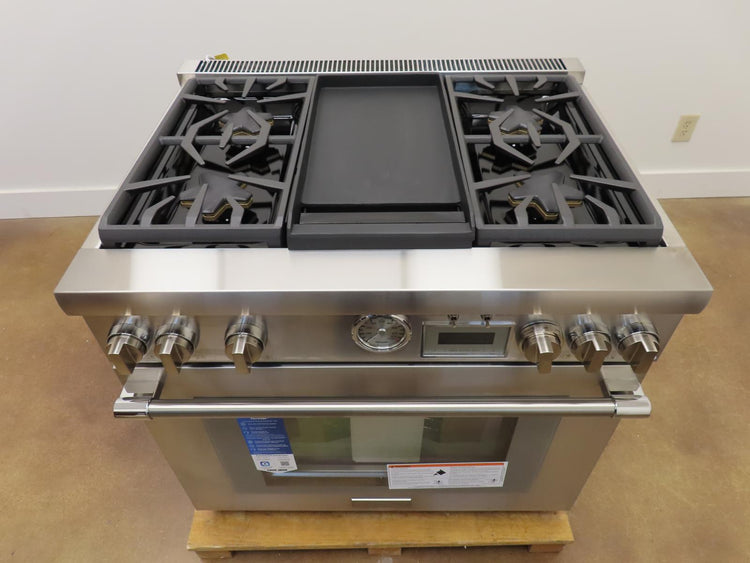 Thermador Pro Grand Professional Series PRD364WDGU 36" Dual Fuel Range