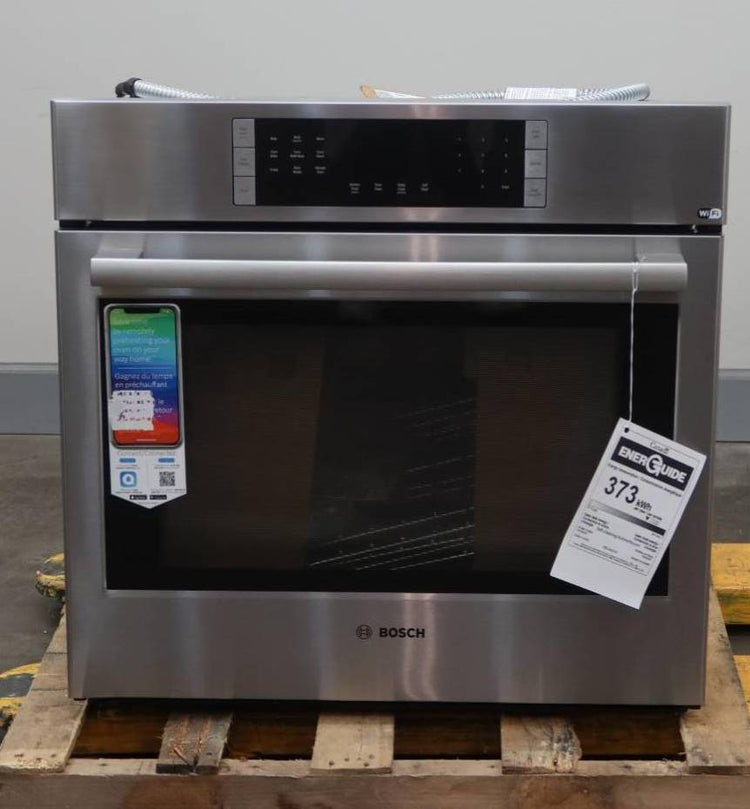 Bosch 30" SS Smart Wifi 4.6 Cap Single 800 Series Electric Wall Oven HBL8453UC