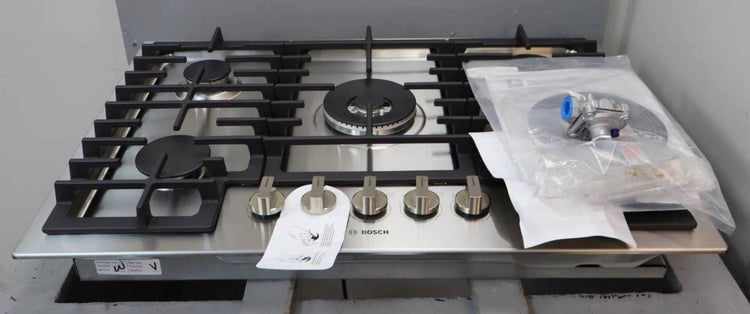 Bosch 30" 800 Series Sealed Burners Stainless Built-In Gas Cooktop NGM8059UC