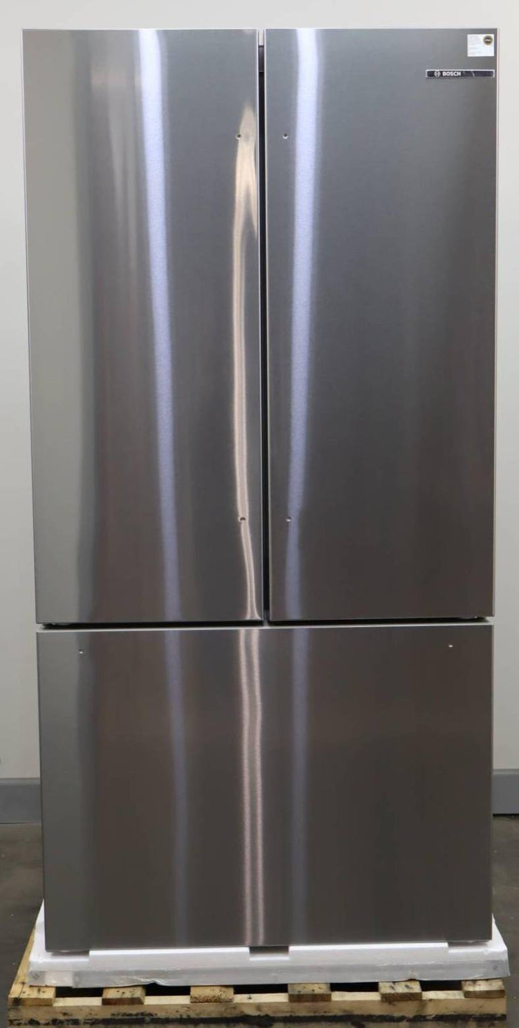 Bosch 36" LED 21 cu.ft. Smart French Door SS 800 Series Refrigerator B36CT80SNS