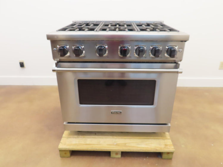Viking 7 Series VGR73626BSS 36" Sealed Burner Gas Range Stainless S. 2023Model