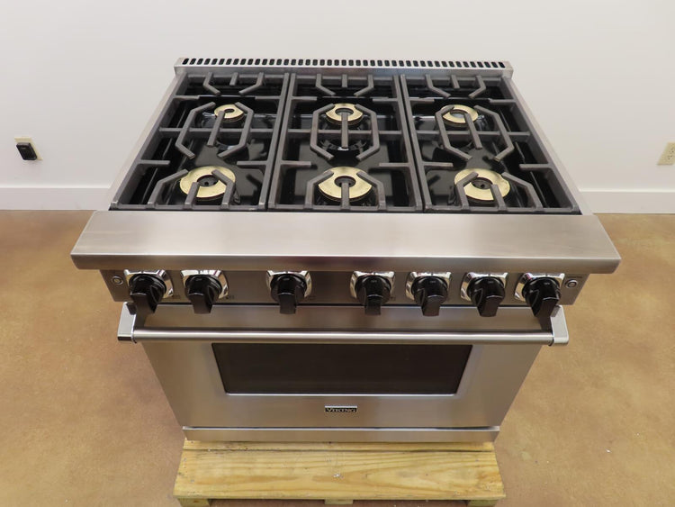 Viking 7 Series VGR73626BSS 36" Sealed Burner Gas Range Stainless S. 2023Model