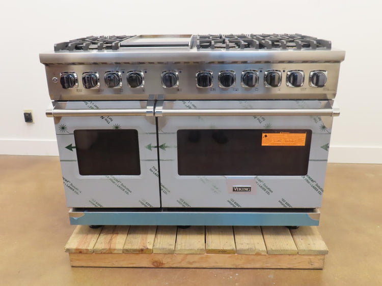 Viking Professional 5 Series VDR5486GSS 48" Freestanding Dual Fuel Range