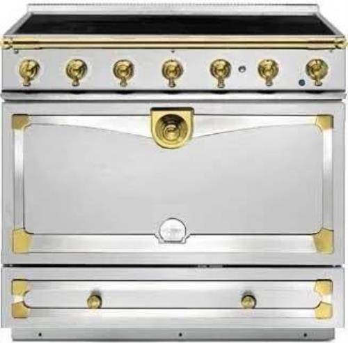 La Cornue CornueFe 90 36" Freestanding 3.81 cu.ft SS Brass Induction Range C9IFI - Alabama Appliance