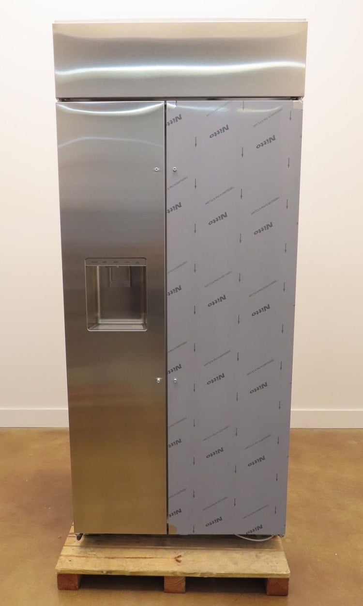 Monogram ZISS360DNSS 36" Counter Depth Built-In Side by Side Smart Refrigerator