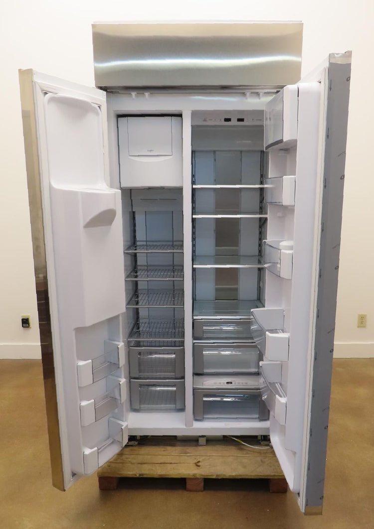 Monogram ZISS360DNSS 36" Counter Depth Built-In Side by Side Smart Refrigerator