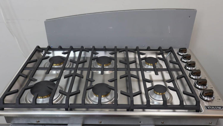 Viking Professional 5 Series 36" S.S 6 Burners Gas Cooktop VGSU53616BSS Picutres