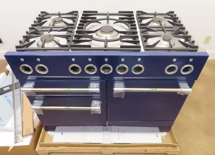 AGA Mercury AMC48DFBBY 48" Freestanding Dual Fuel Blueberry - Midnight Sky Range