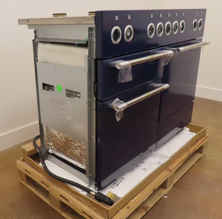 AGA Mercury AMC48DFBBY 48" Freestanding Dual Fuel Blueberry Range