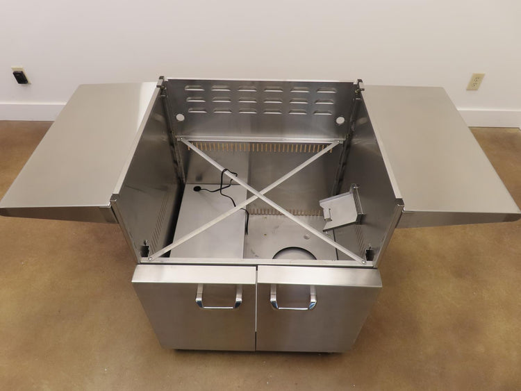 Cart with Front Storage Access Doors for a Lynx L30TRFLP Grill