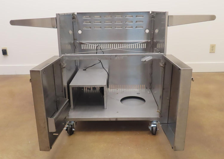 Cart with Front Storage Access Doors for a Lynx L30TRFLP Grill