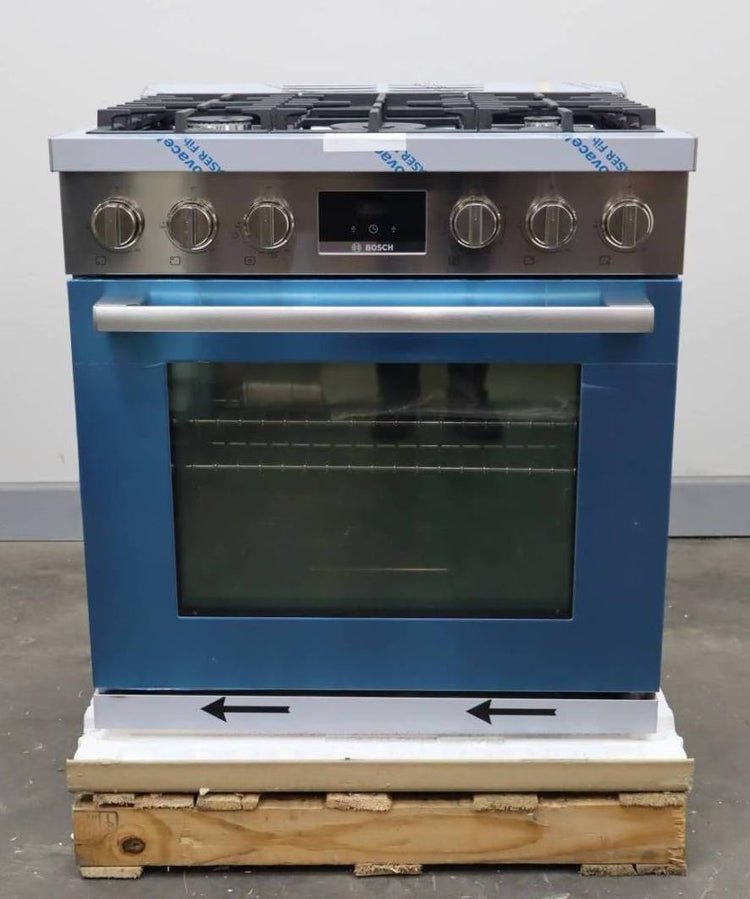 Bosch 30" 5 Burner 3.6 Cu.ft. Freestand Gas Stainless 800 Series Range HGS8055UC