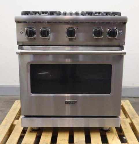 Viking 2024 30" 4 Burners ProFlow SS Professional 5 Series Gas Range VGR5304BSS