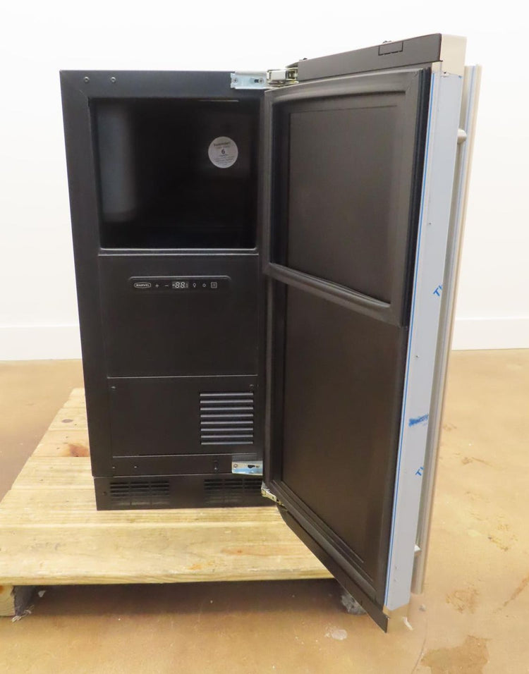Marvel MLNP115SS01B 15" Built-In Nugget Stainless Steel Ice Maker With a pump