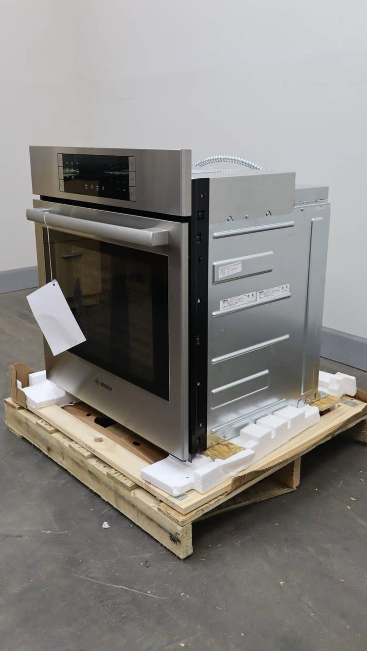 Bosch 27" 4.1 SS EcoClean Convection Single Electric Wall Oven HBN8451UC