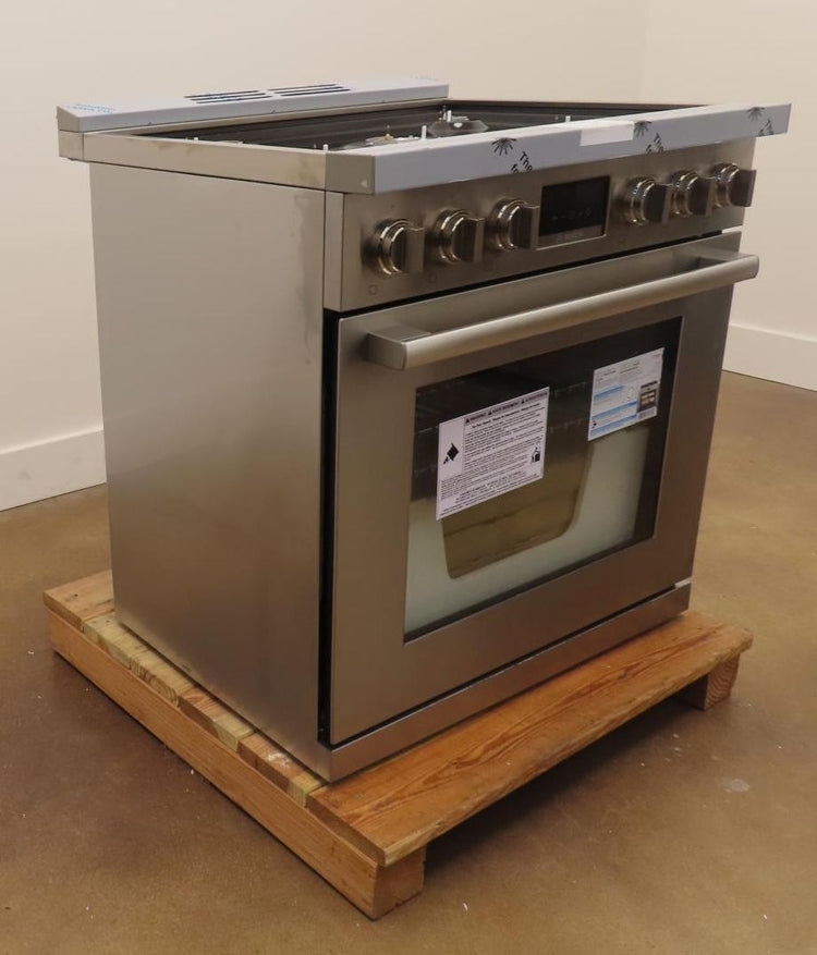 Bosch 800 Series HDS8055U 30" Freestanding Dual Fuel Range Stainless Steel Pics