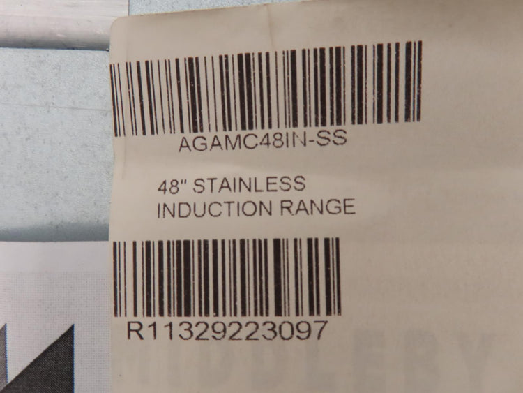 AGA Mercury AMC48INSS 48" 5 Heating Elements Electric Induction Stainless Range