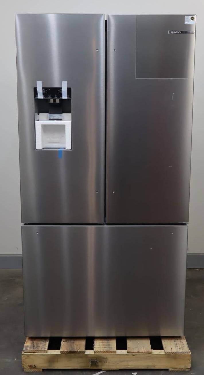 Bosch 500 Series 36 Inch Freestanding French Door Smart Refrigerator B36CD52SNS