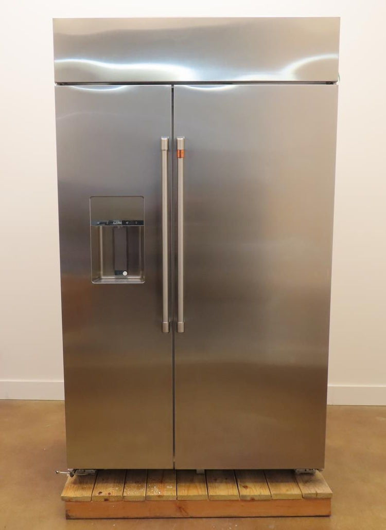 Cafe CSB48YP2NS1 48"Counter Depth Built-In Side by Side Smart Refrigerator