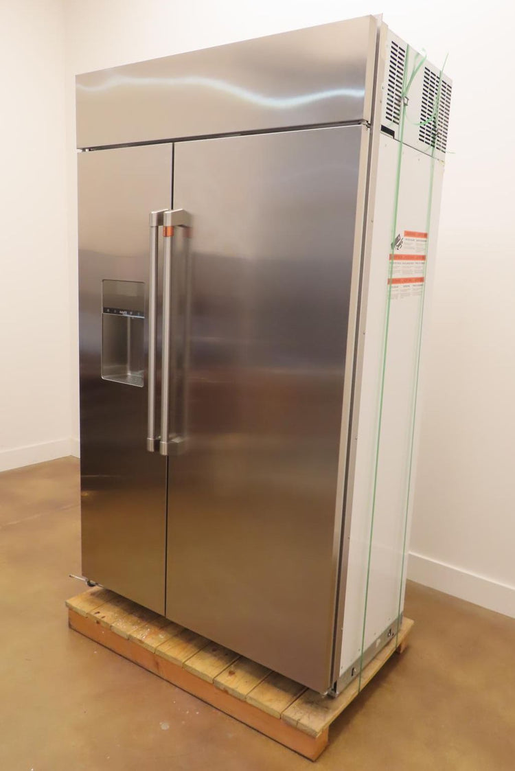 Cafe CSB48YP2NS1 48"Counter Depth Built-In Side by Side Smart Refrigerator