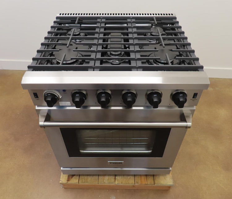 Thor Kitchen LRG3001U 30 Inch Freestanding Gas Range Stainless Steel