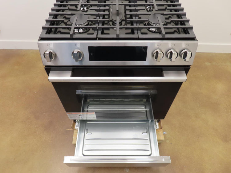 Bosch 100 Series HGF1050MUC 30 Inch Slide-In Stainless Steel Gas Range
